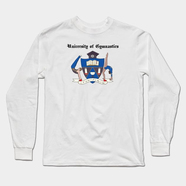 University of Gymnastics (Light) Long Sleeve T-Shirt by flipflytumble